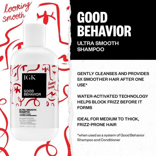 IGK Good Behavior Ultra Smooth Shampoo #4