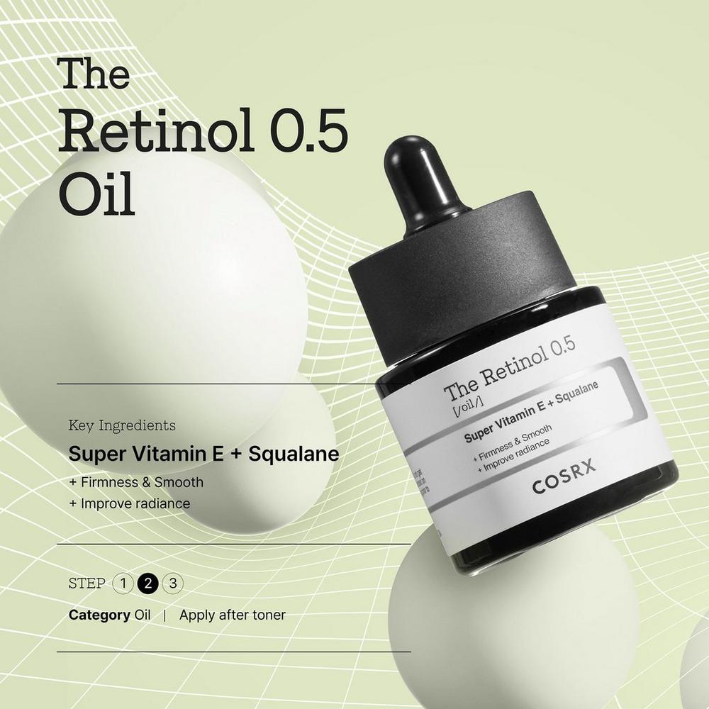 The Retinol 0.5 Oil with Super Vitamin E + Squalane