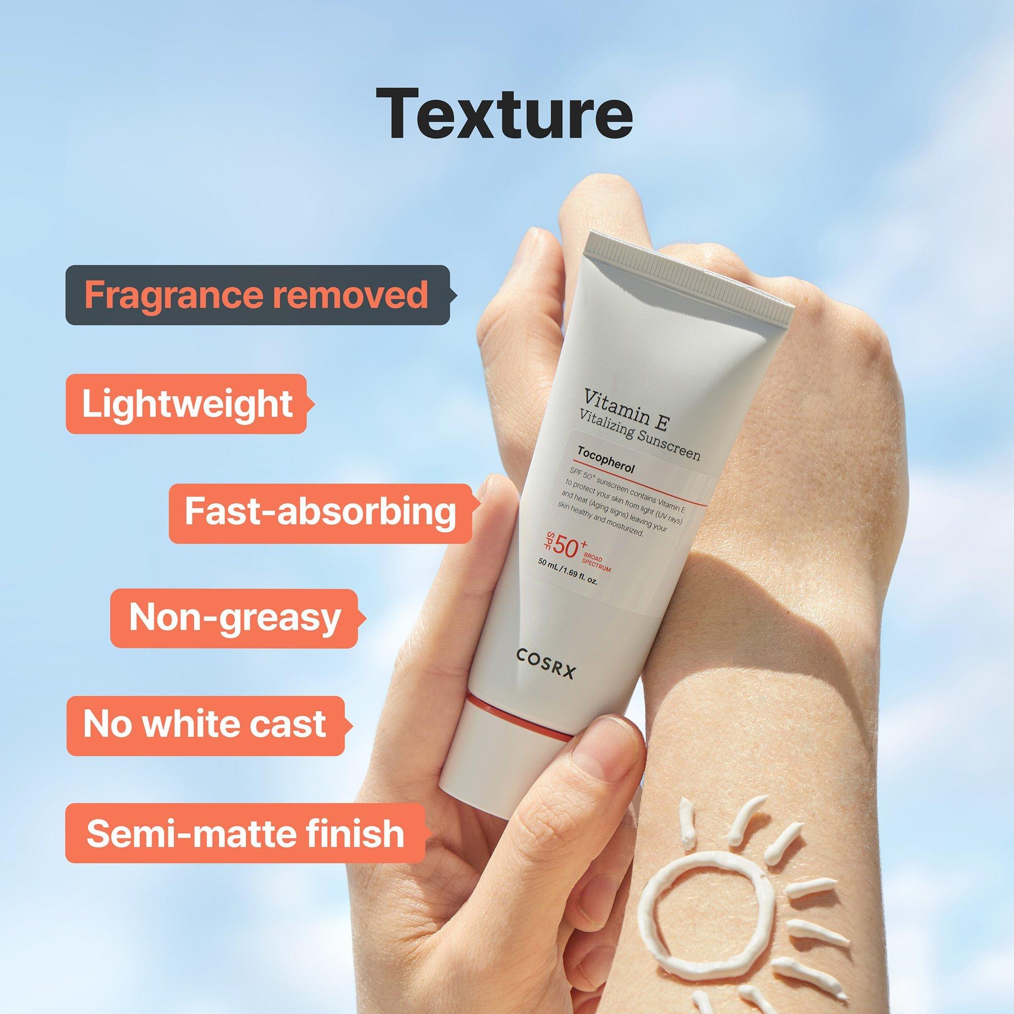 Тонизирующий солнцезащитный крем SPF 50+ с витамином E Cosrx — фото 4