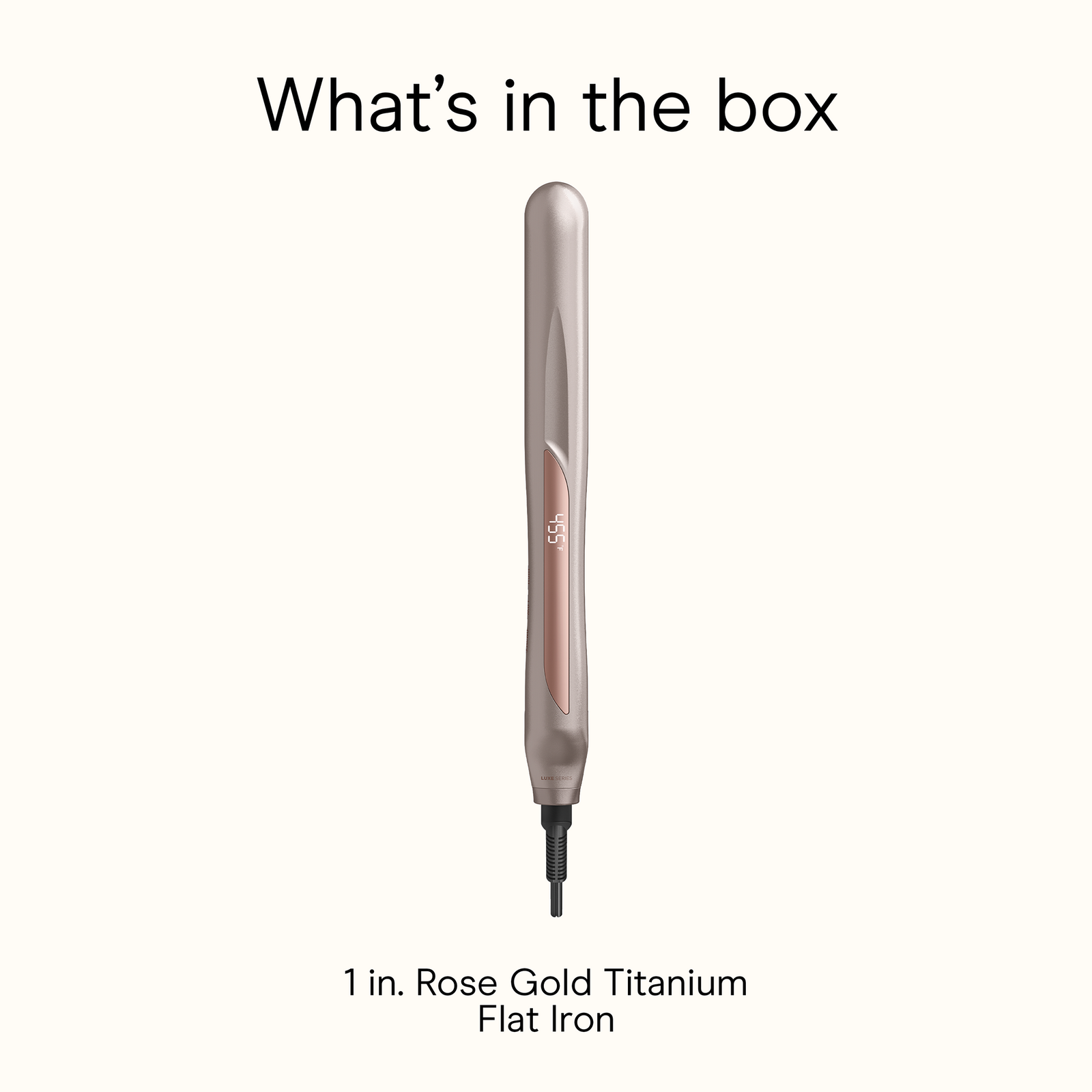 InfinitiPRO By Conair Titanium Flat Iron Smooth & Shine Luxe Series - Rose Gold