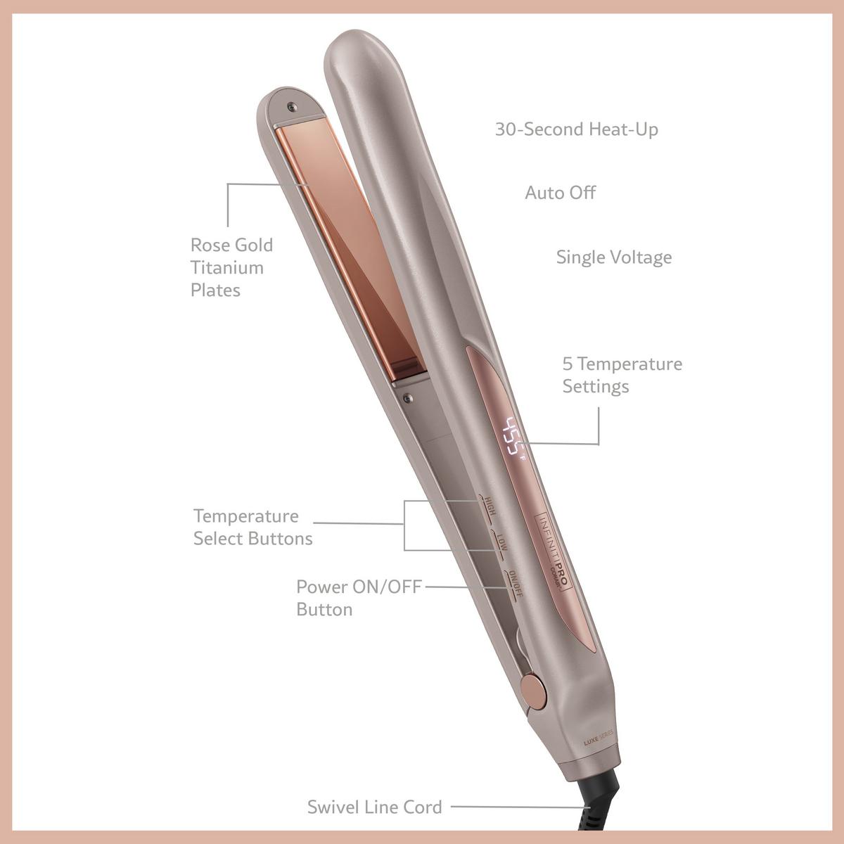 Conair infiniti pro flat iron rose gold hotsell