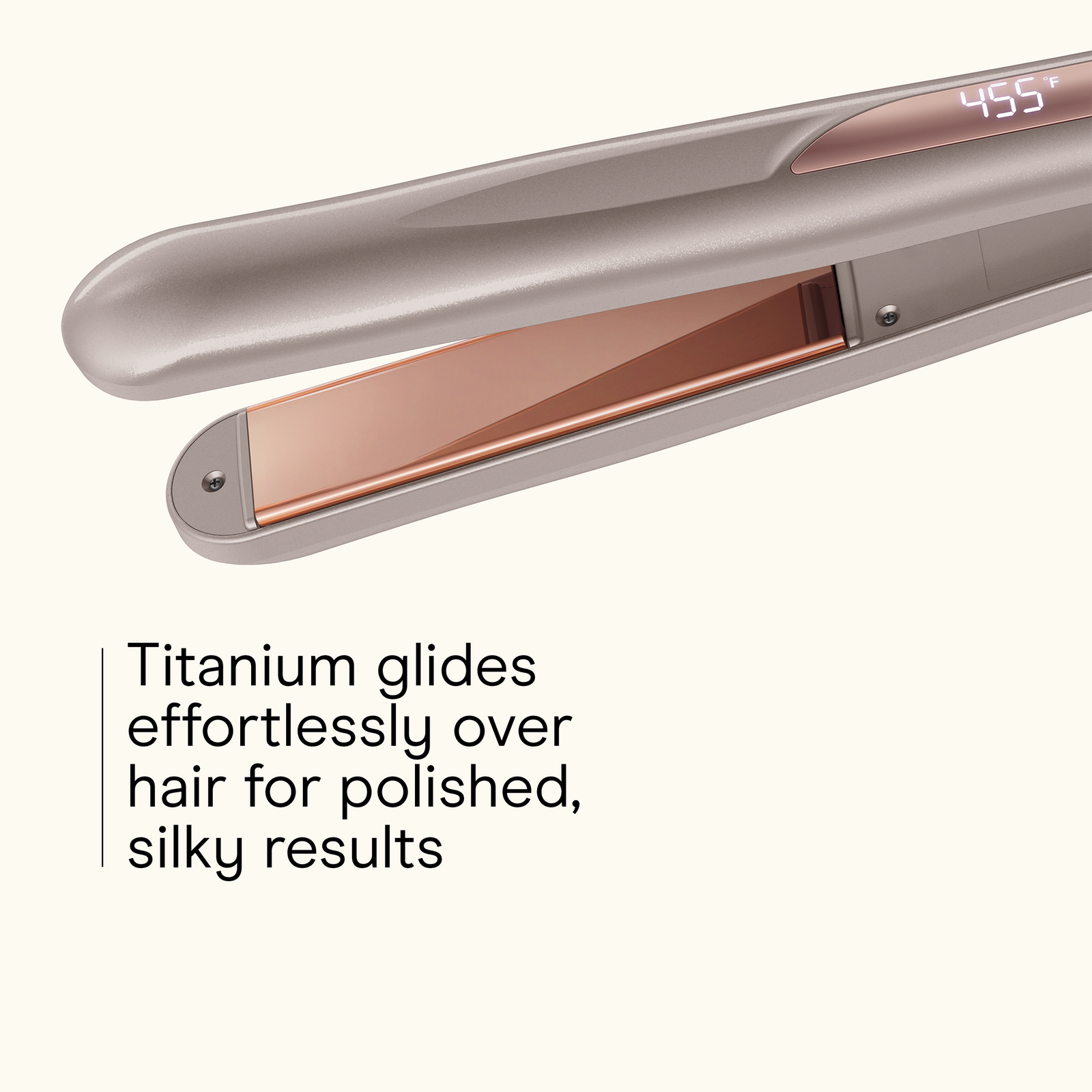 InfinitiPRO By Conair Titanium Flat Iron Smooth & Shine Luxe Series - Rose Gold