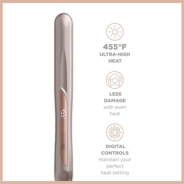 Conair InfinitiPRO By Conair Titanium Flat Iron Smooth & Shine Luxe Series - Rose Gold #4