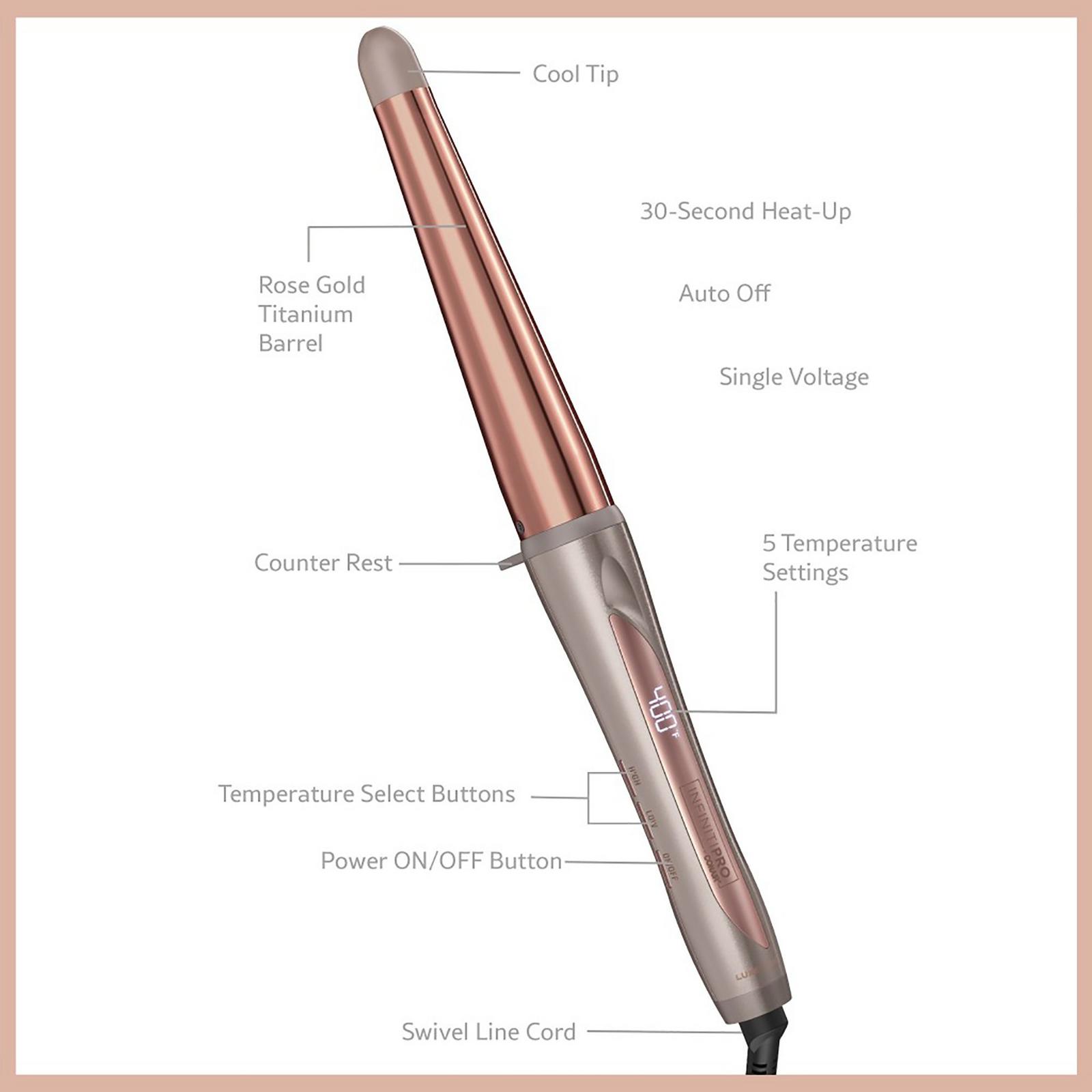 InfinitiPRO By Conair Digital Curling Wand Luxe Series