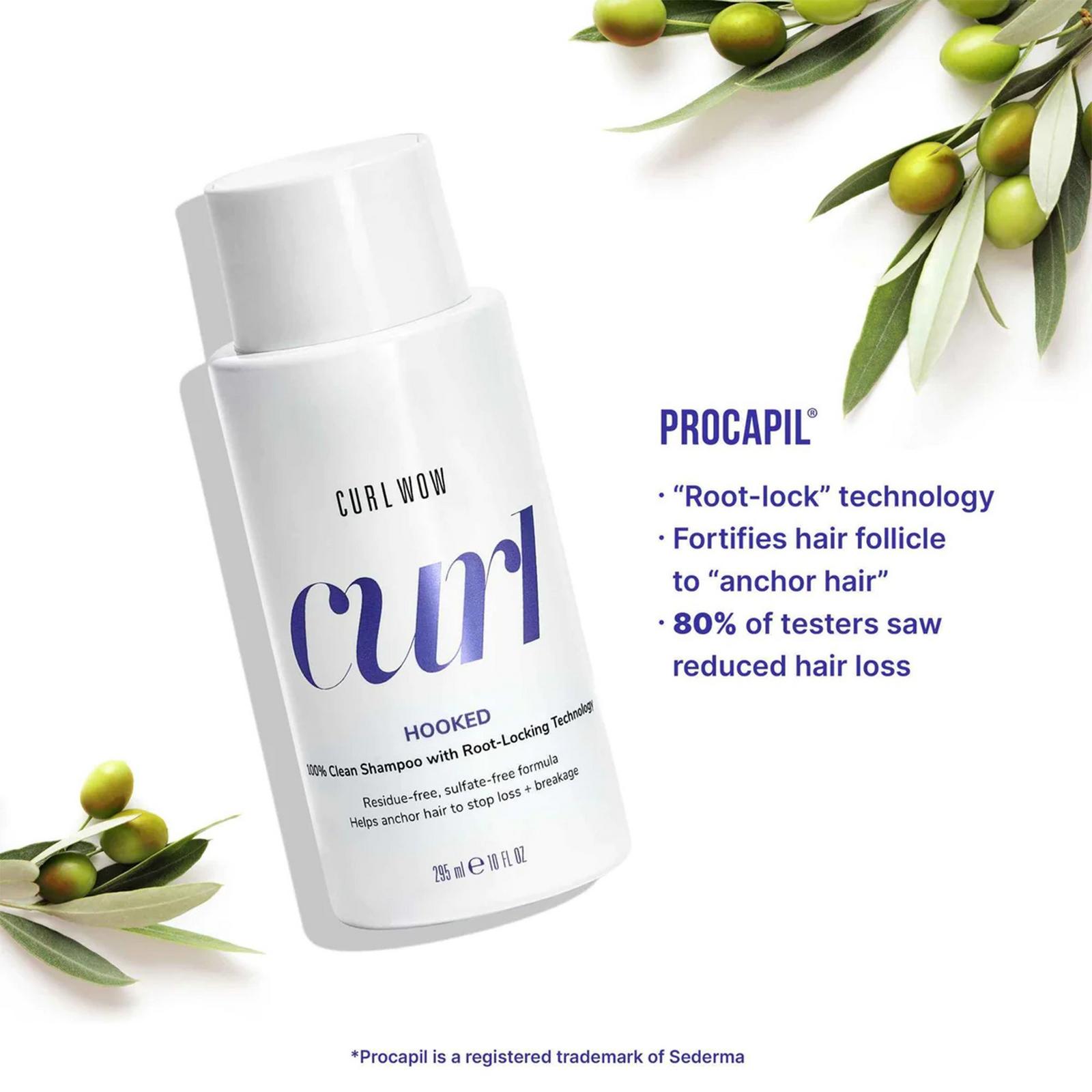 Curl Hooked 100% Clean Shampoo with Root-Locking Technology