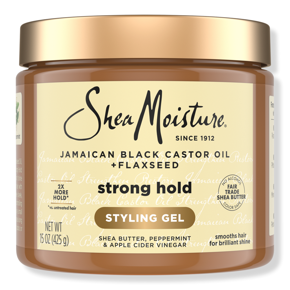 Sheamoisture Jamaican Black Castor Oil And Flaxseed Strong Hold Styling Gel