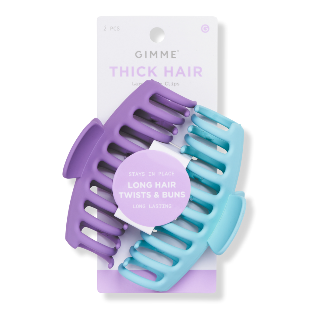 Chic Curve Half-Round Claw Clip - Purple