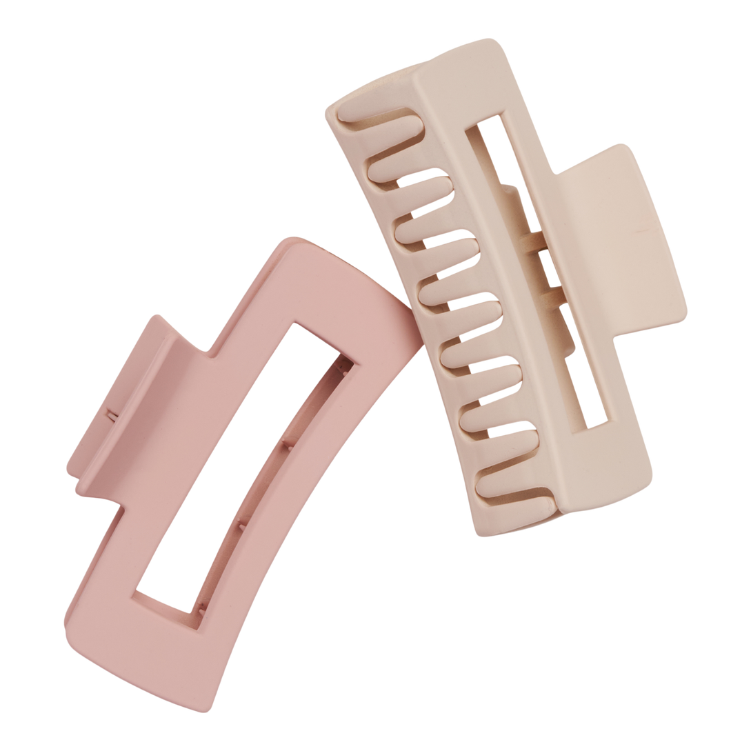 Thick Hair Rectangular Claw Clips