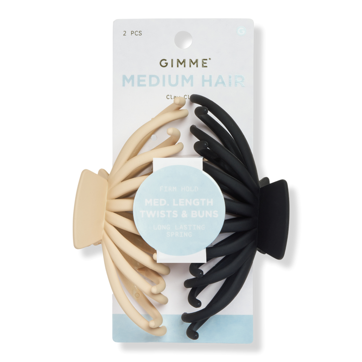 Medium Hair Black & Tan Claw Clips GIMME beauty Ulta Beauty