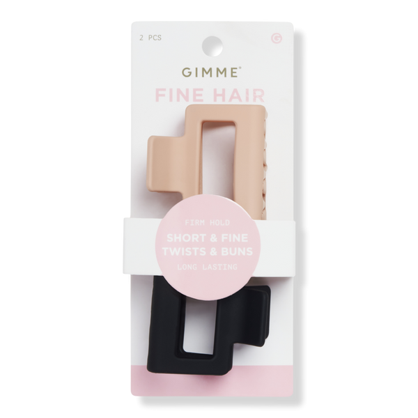 GIMME beauty Fine Hair - Black & Rose Claw Clip #1