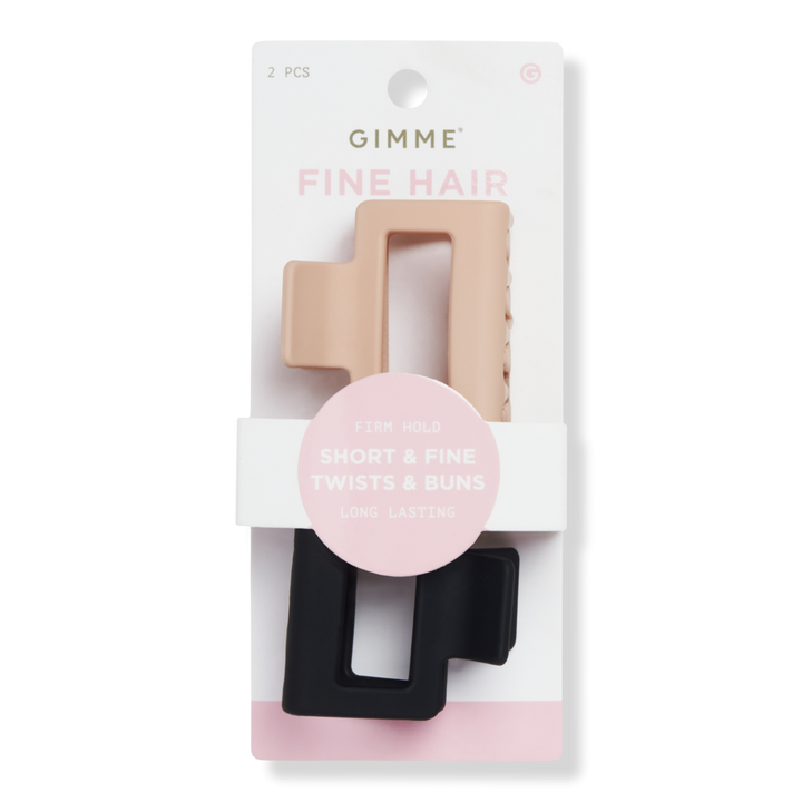 GIMME beauty Fine Hair - Black & Rose Claw Clip #1