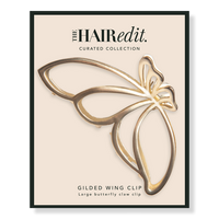 Gold Gilded Wing Butterfly Claw Clip