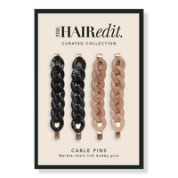 Marble Chain Link Bobby Pins