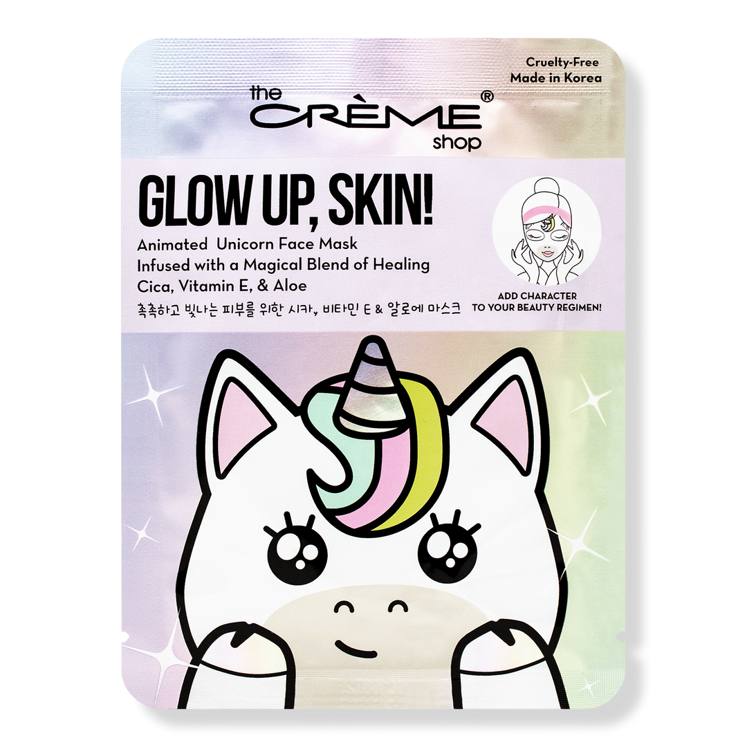 The Crème Shop Glow Up, Skin! Animated Unicorn Face Mask #1