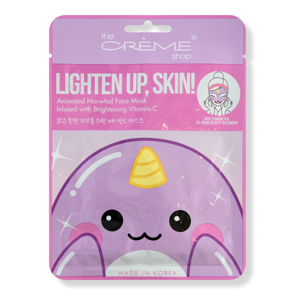 The Creme Shop Lighten Up, Skin! Animated Narwhal Face Mask - Brightening Vitamin C