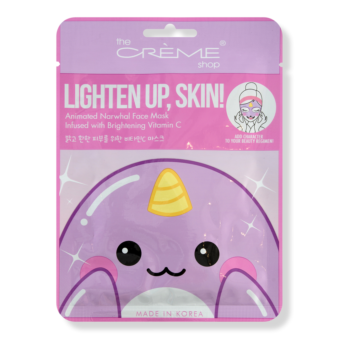 The Crème Shop Lighten Up, Skin! Animated Narwhal Face Mask - Brightening Vitamin C #1