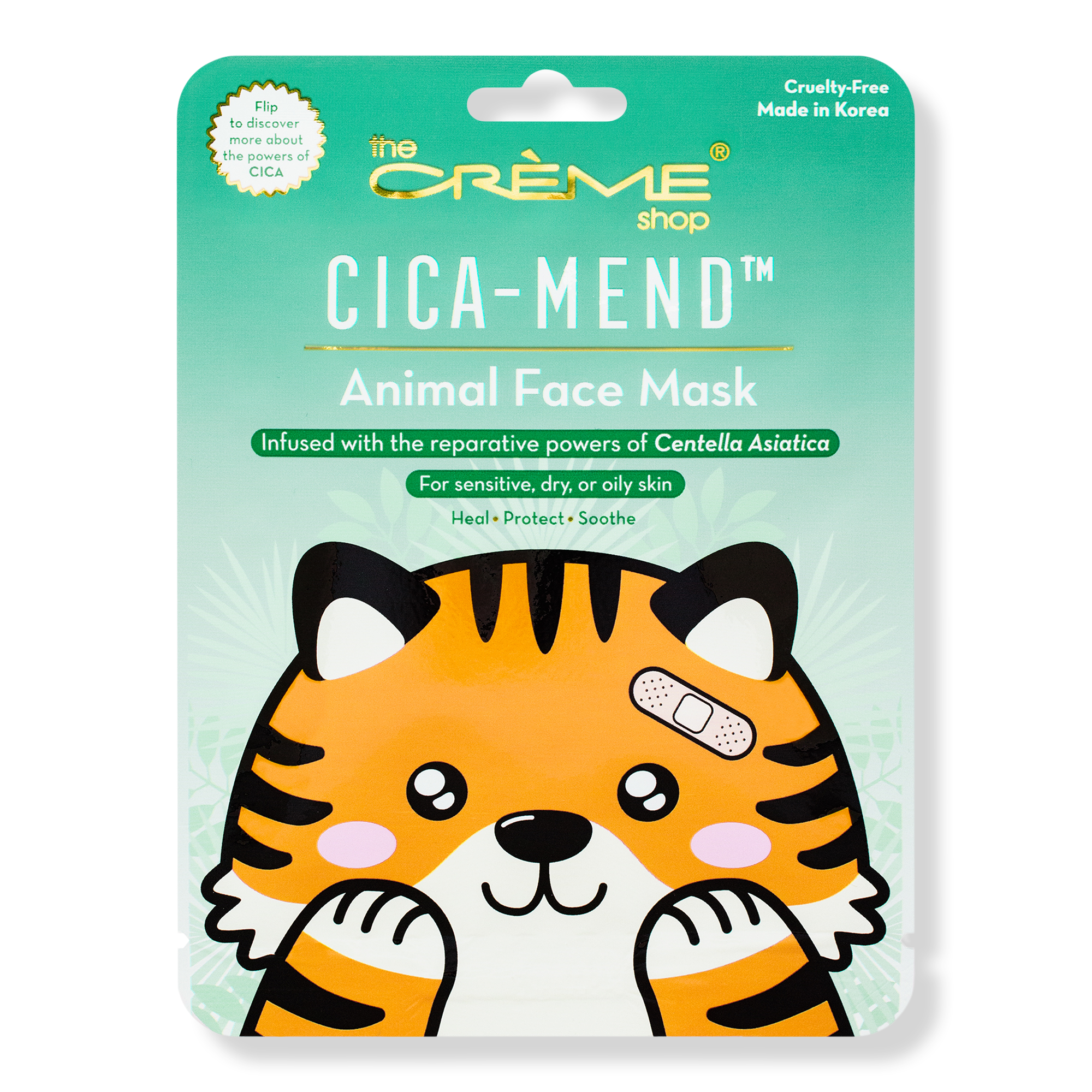 The Crème Shop Cica-Mend - Animated Tiger Face Mask #1