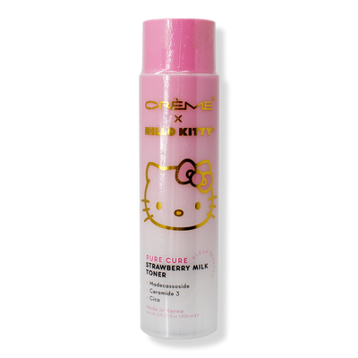 The Crème Shop Hello Kitty Klean Beauty Pure Cure Strawberry Milk Toner