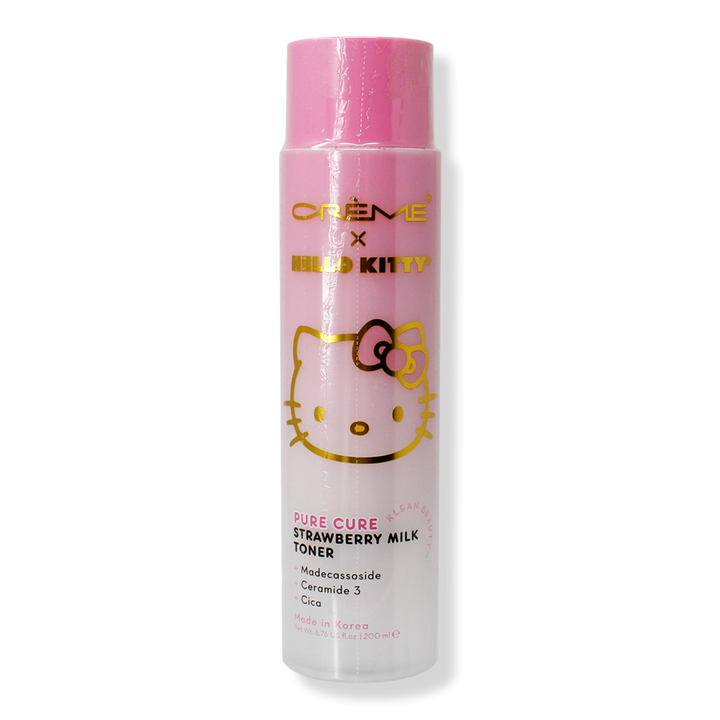 Hello Kitty Klean Beauty Pure Cure Strawberry Milk Toner The Crème
