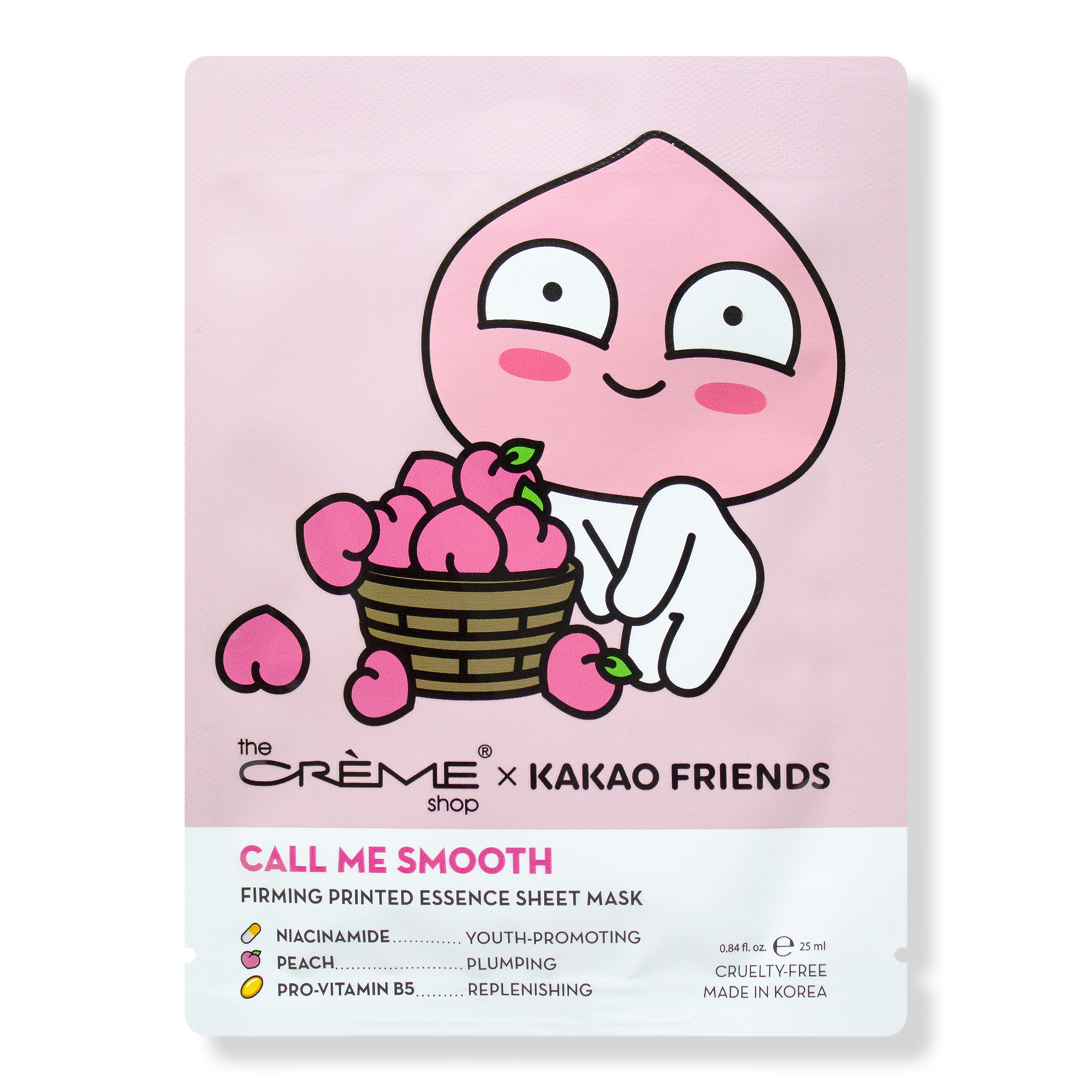 The Crème Shop Apeach Call Me Smooth Printed Essence Sheet Mask #1