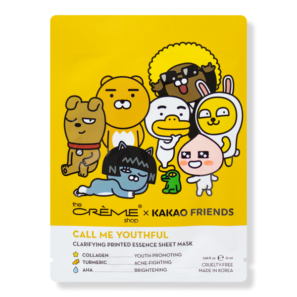 The Crème Shop Kakao Friends Call Me Youthful Printed Essence Sheet Mask #1