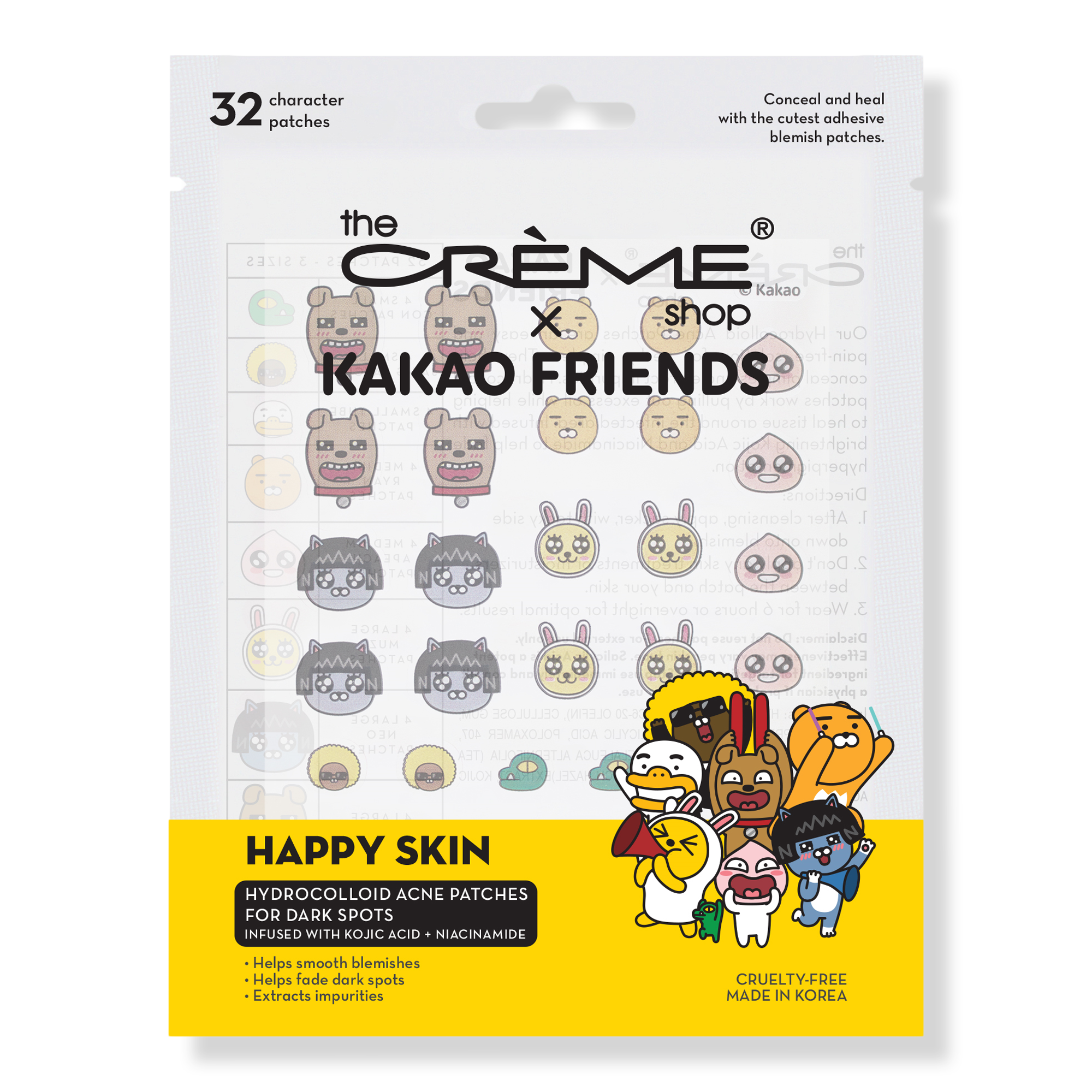 The Crème Shop Kakao Friends Hydrocolloid Acne Patches For Dark Spots #1