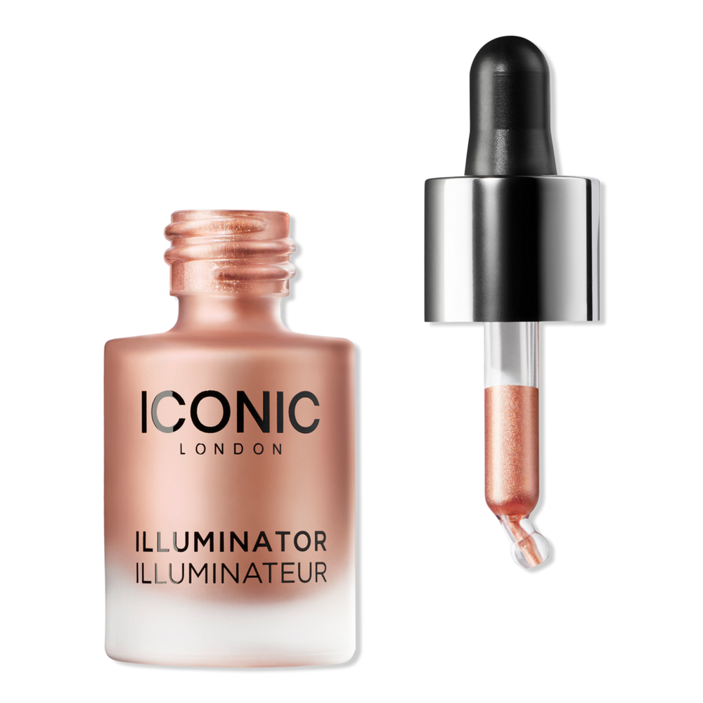 Iconic London Illuminator Liquid Shimmer Highlighter Drops - Blush In Pink