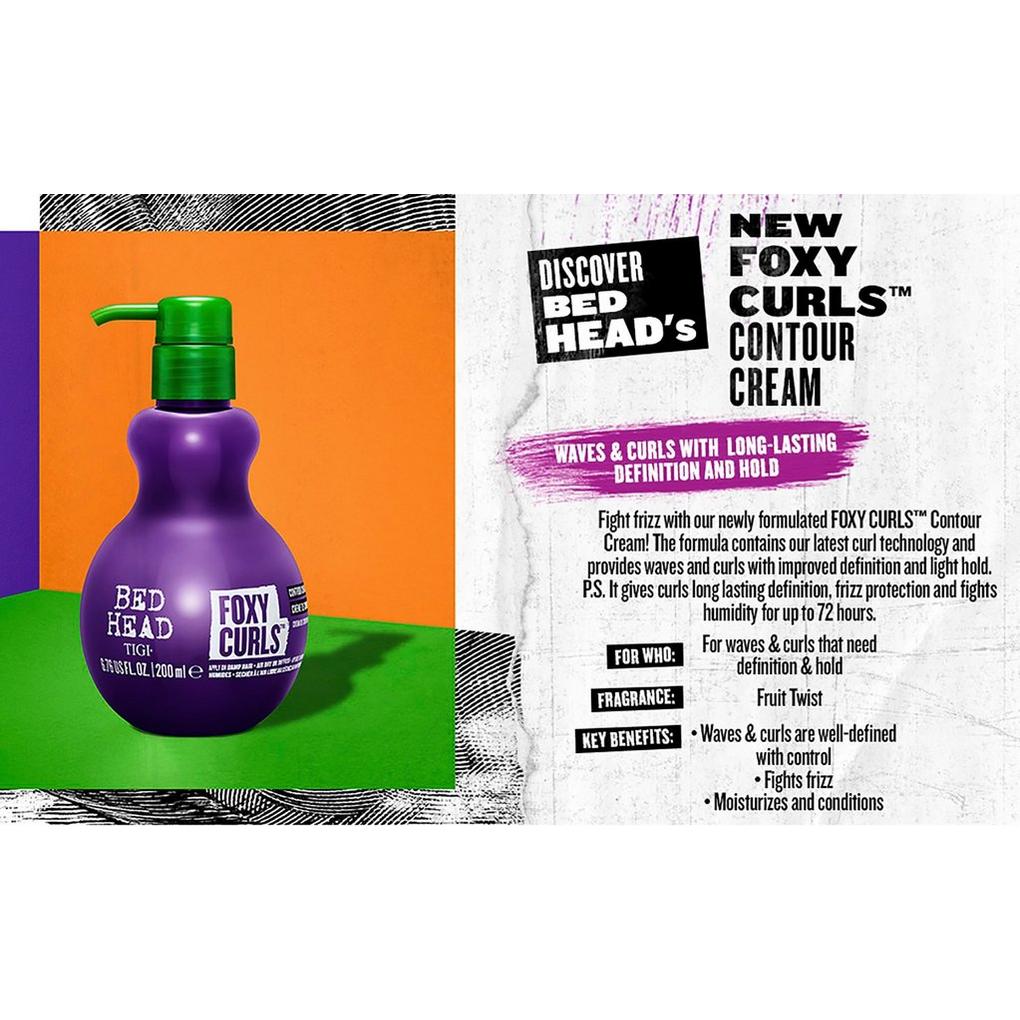 Tigi Tigi Bed Head Foxy Curls Contour Creme 6.76 Oz