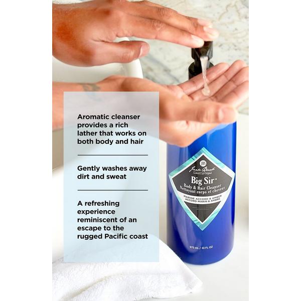 Jack Black Big Sir Body & Hair Cleanser with Marine Accord & Amber #4