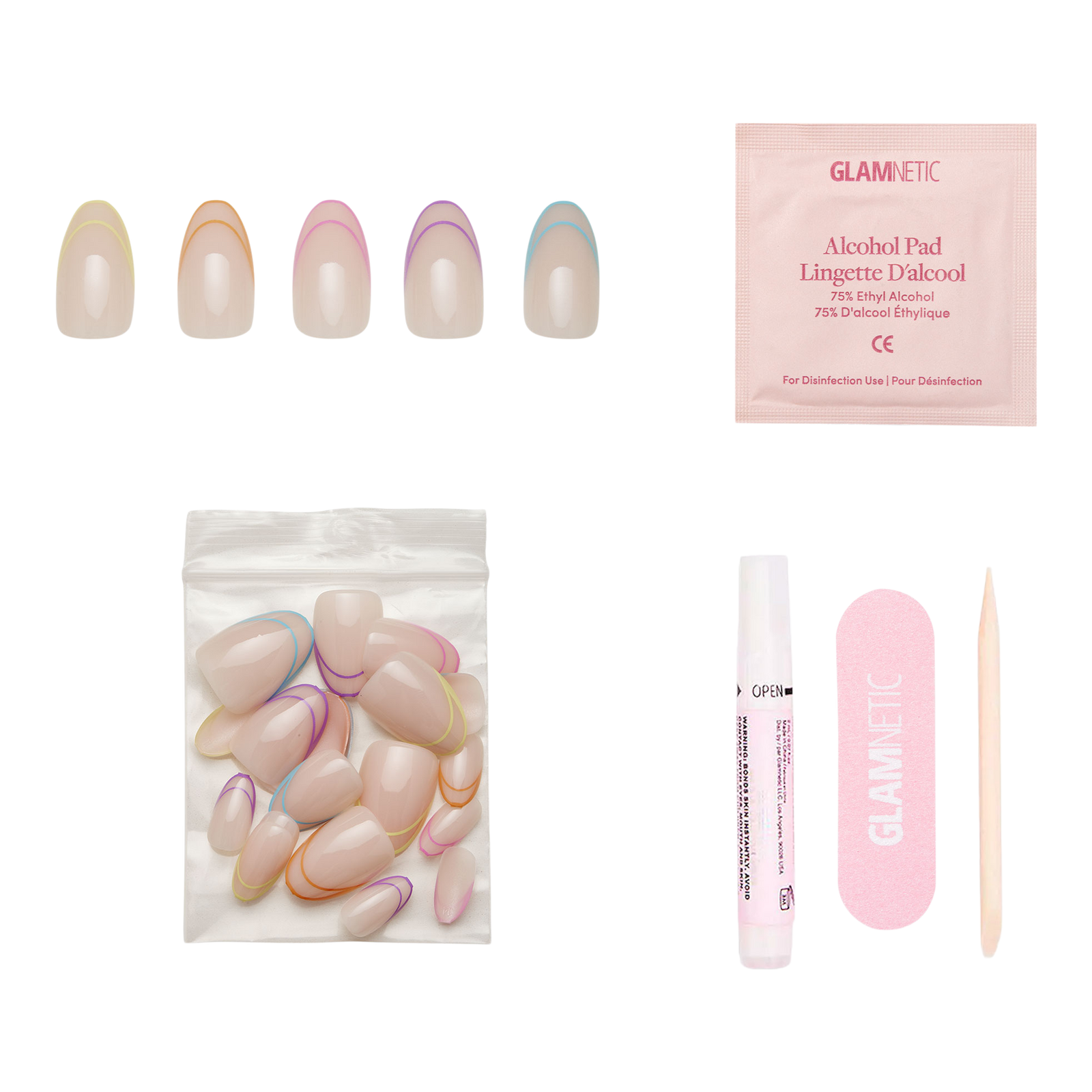 Neon Lights Press-On Nails