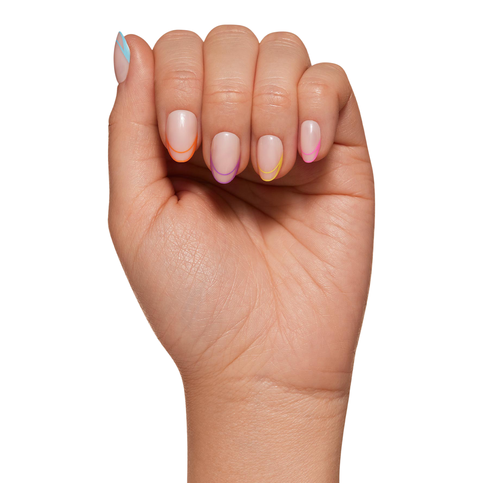 Neon Lights Press-On Nails