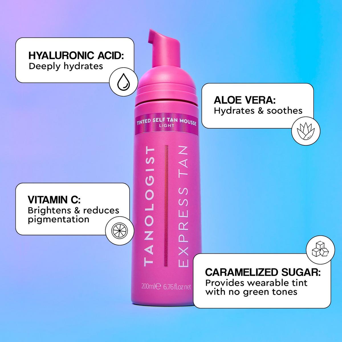 Tinted Express Tan Self Tan Mousse - Light