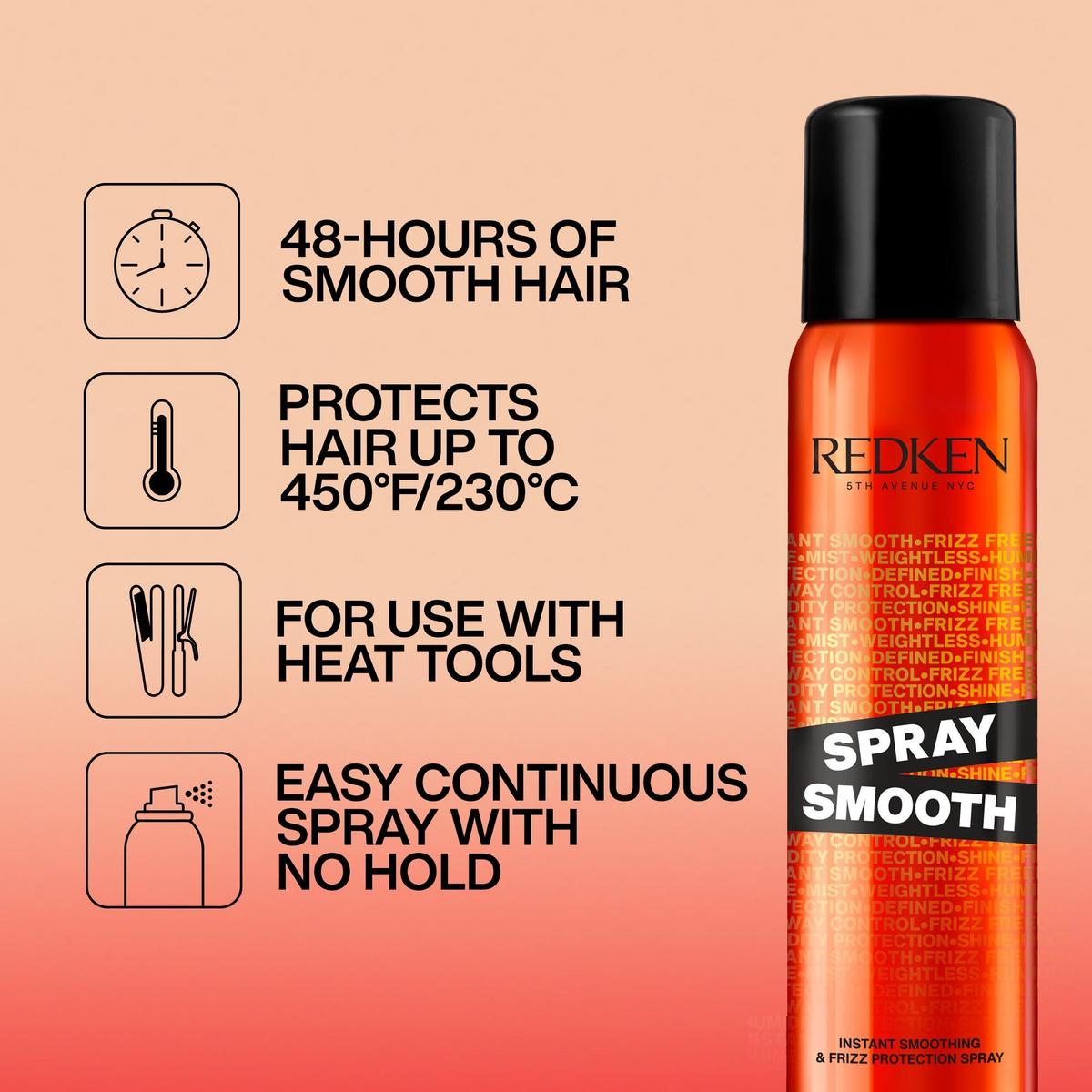 Spray Smooth Anti-Frizz Spray with Heat Protection