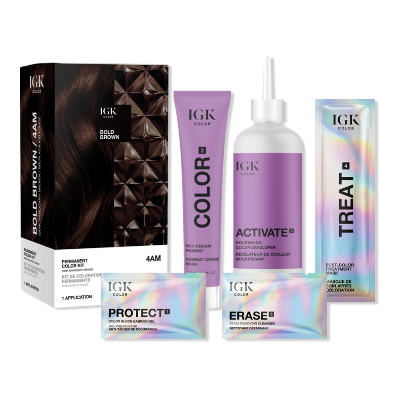 iggy インク　10色　オールセット　THE INK All SET IGK - 4AM Bold Brown Permanent Color Kit | Ulta Beauty