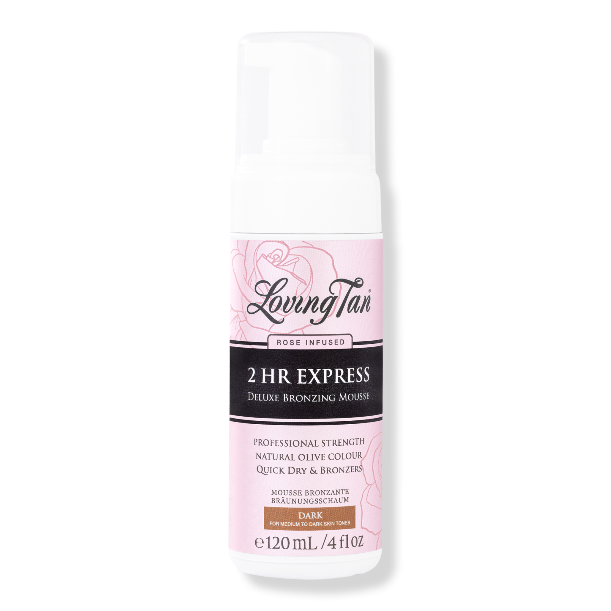 Loving Tan 2 HR Express Self Tanning Mousse Dark Rose #1