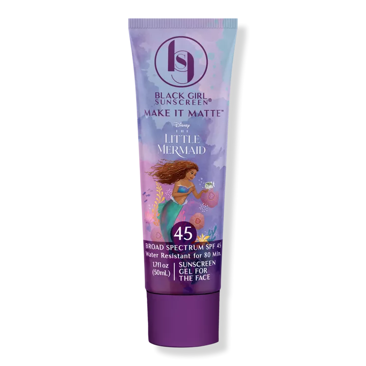 Black Girl Sunscreen Little Mermaid Make It Matte SPF45