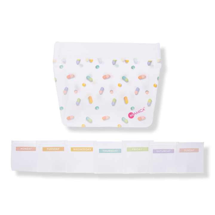 Miamica Reusable Silicone Pill Pouch Set #1