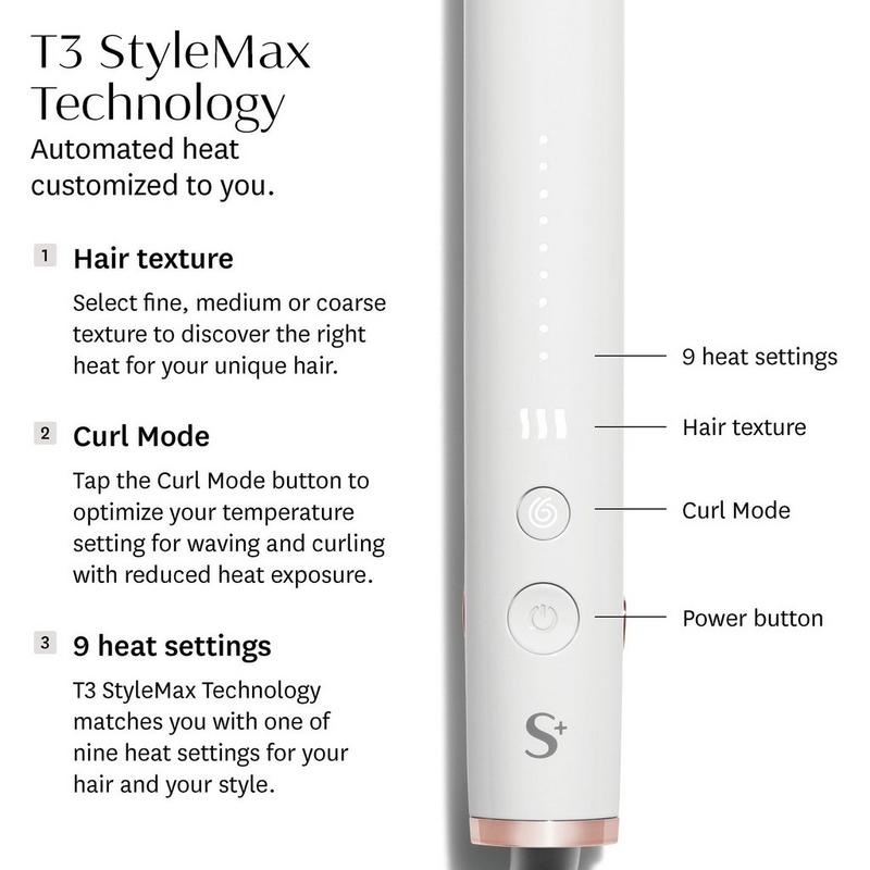 T3 SinglePass StyleMax Professional 1" Flat Iron with Automated Heat #3