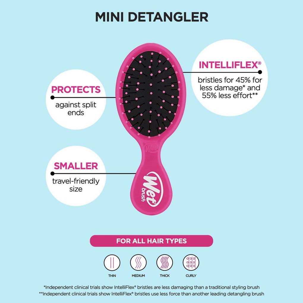 Wet Brush Mini Dtangler Stellar Skies Brush - Rose Skies Hair Brush 1 Pc