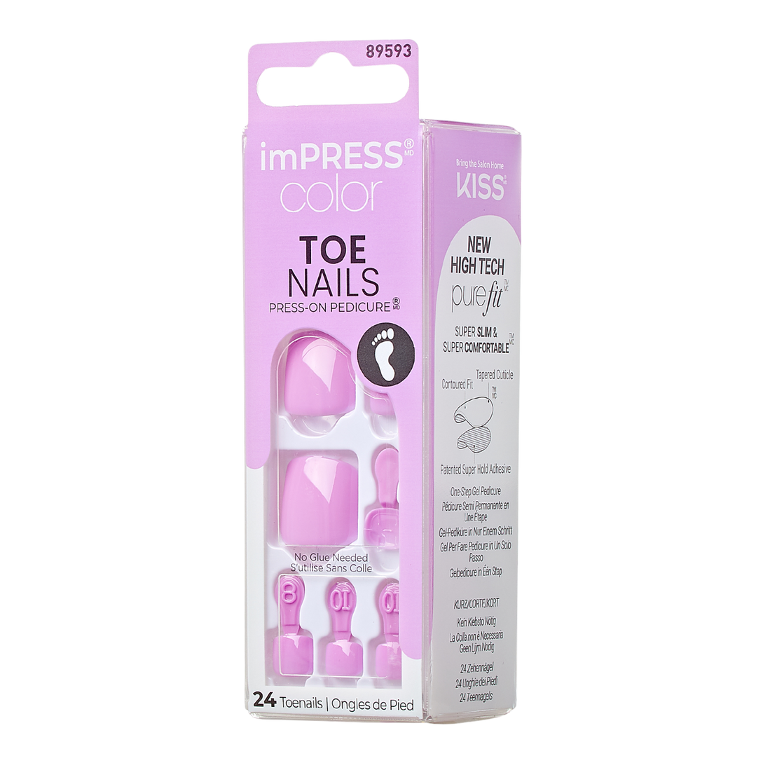 imPRESS Color Press On Pedicure Toenails - Kiss | Ulta Beauty