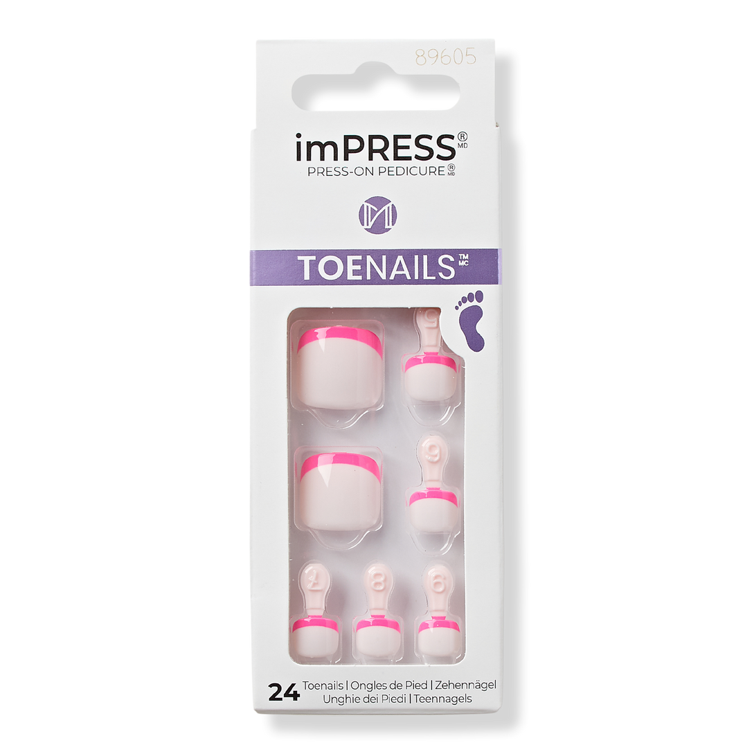 Enjoy Today imPRESS Design Press-On Pedicure Toenails - Kiss | Ulta Beauty