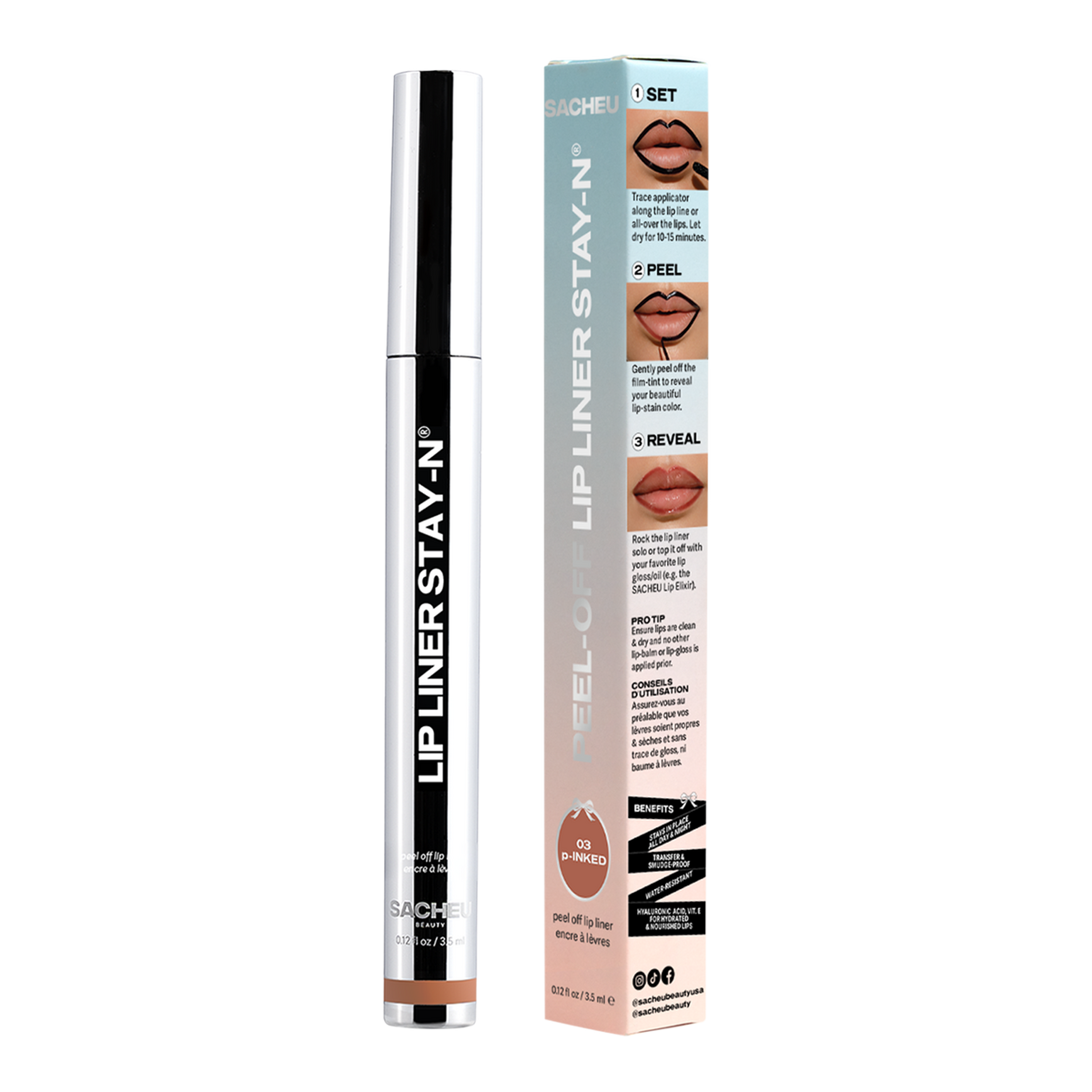 Lip Liner STAY-N Peel Off Tattoo