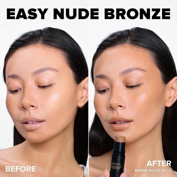 NUDESTIX NUDIES MATTE All Over Face Bronze Color #4