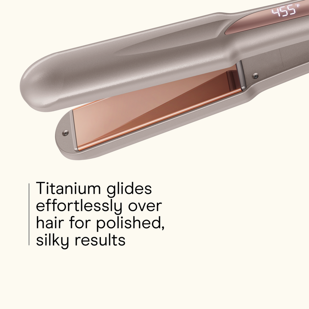 InfinitiPRO By Conair Titanium Flat Iron Smooth & Shine Luxe Series - Rose Gold