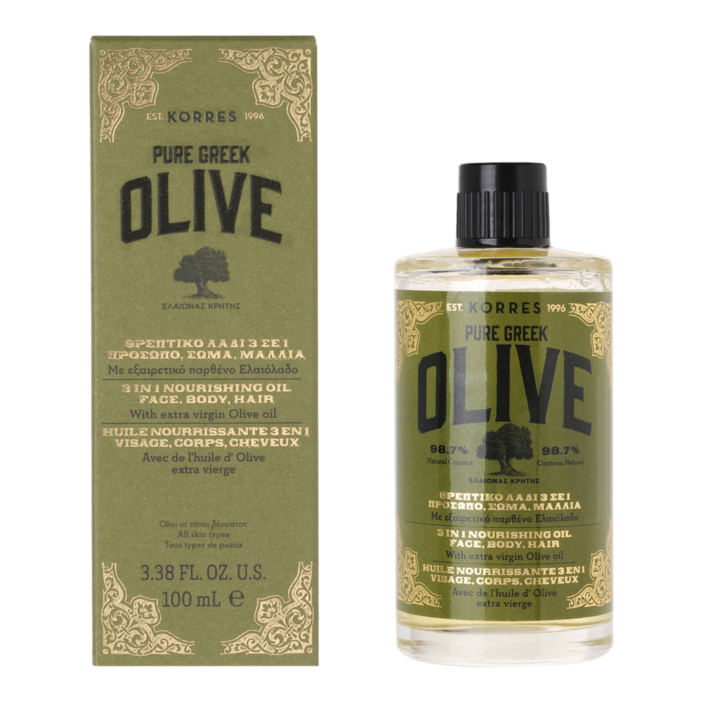 Korres Pure Greek Olive 3 in 1 Nourishing Oil / Face-Body-Hair 100ml