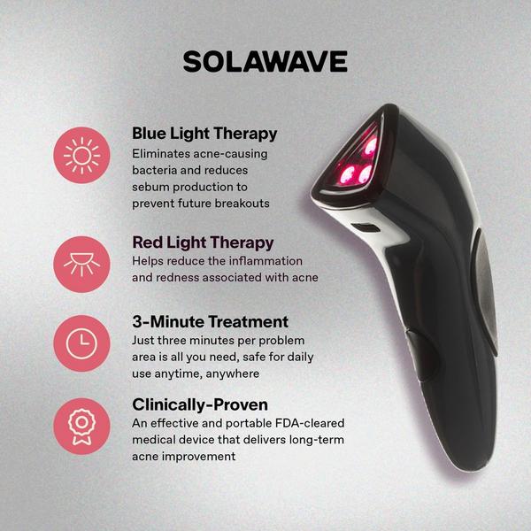 Solawave Bye Acne: 3 Minute Blue + Red Light Acne Treatment #3