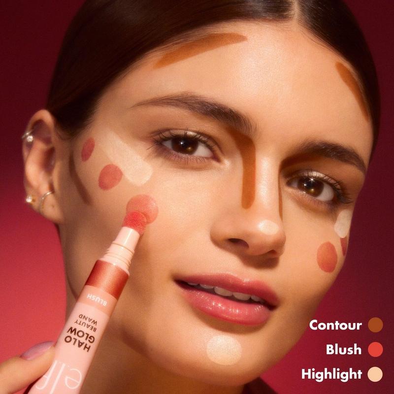 e.l.f. halo glow liquid blush e.l.f. Blush, Halo Glow, Beauty Wand, Candlelit