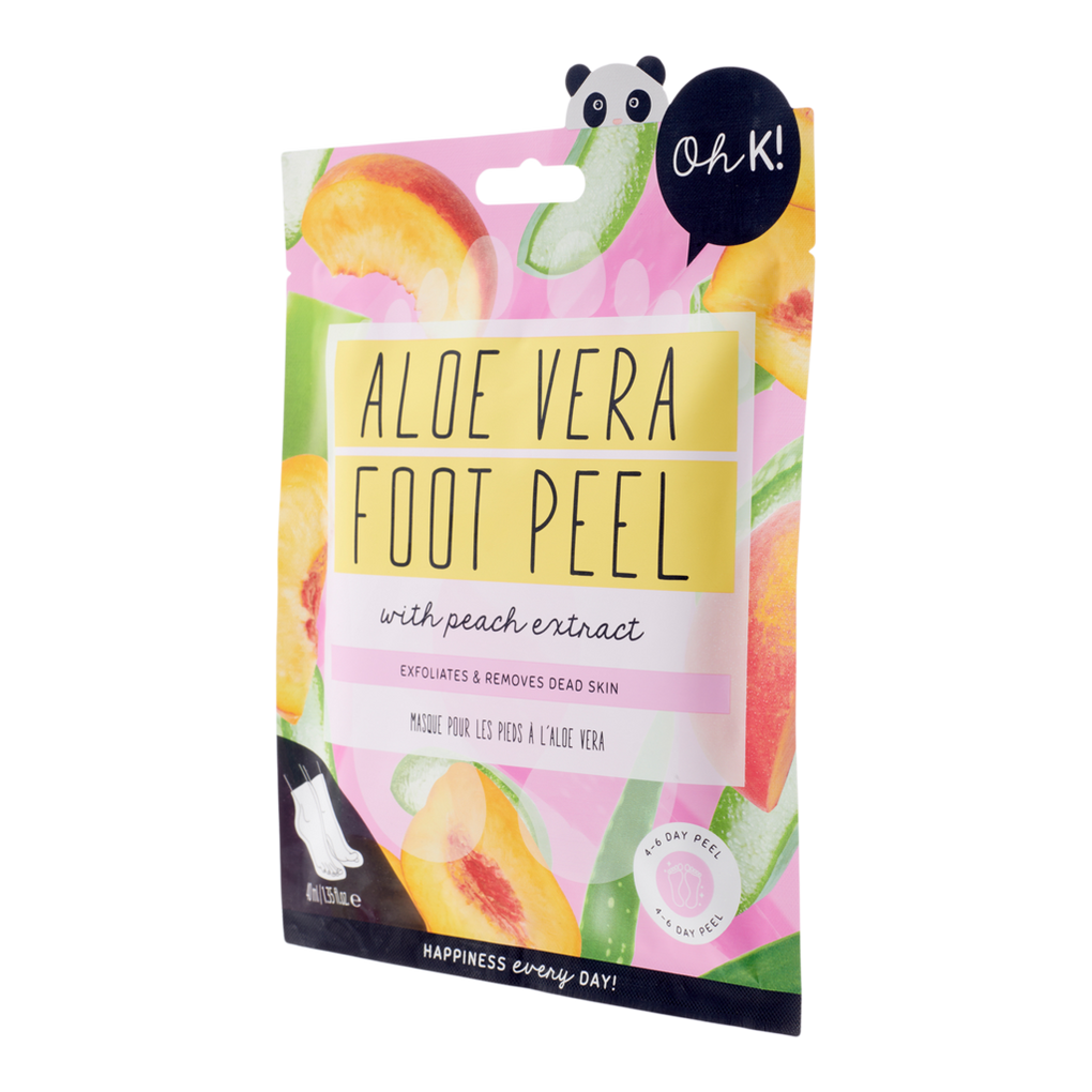 Oh K! Exfoliating Aloe Foot Peel Mask - 1.35 fl oz