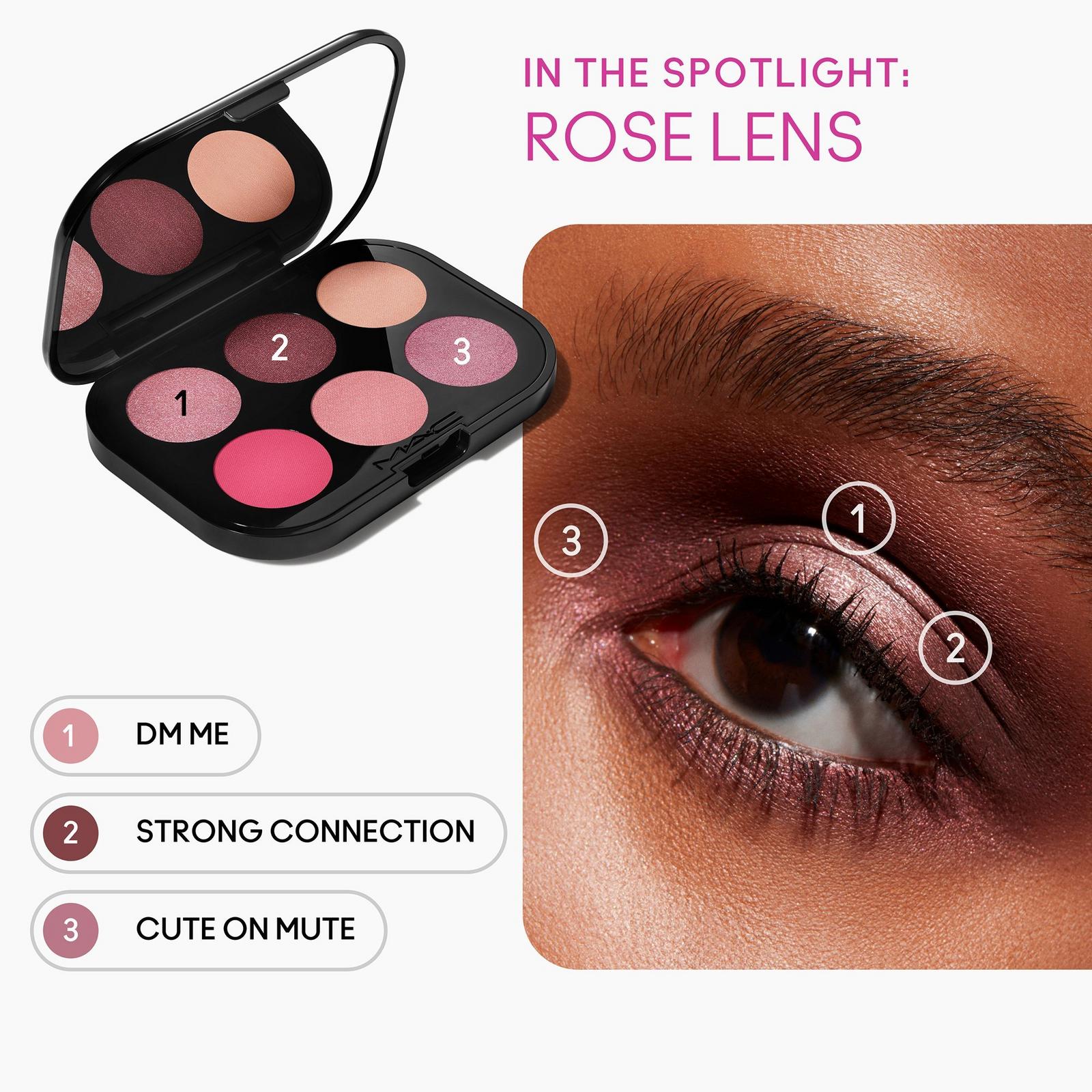 Connect In Colour Eye Shadow Palette Rose Lens