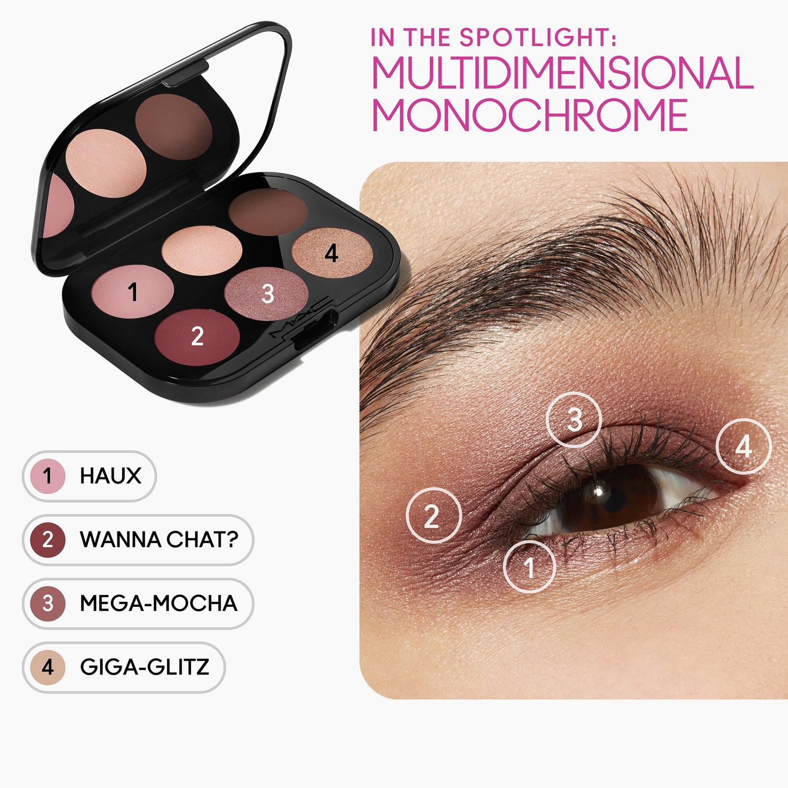 Connect In Colour Eye Shadow Palette Embedded In Burgundy